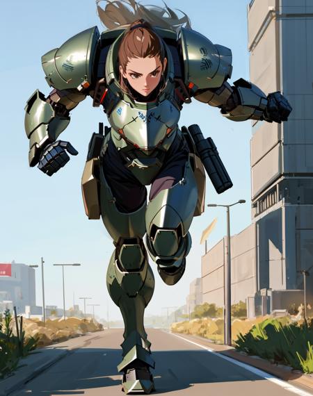 05271-1437475175-4K, Masterpiece, highres, absurdres,photorealistic, Parrley_armor, a woman in a suit of armor ,wearing Parrley_armor, big bulky.png